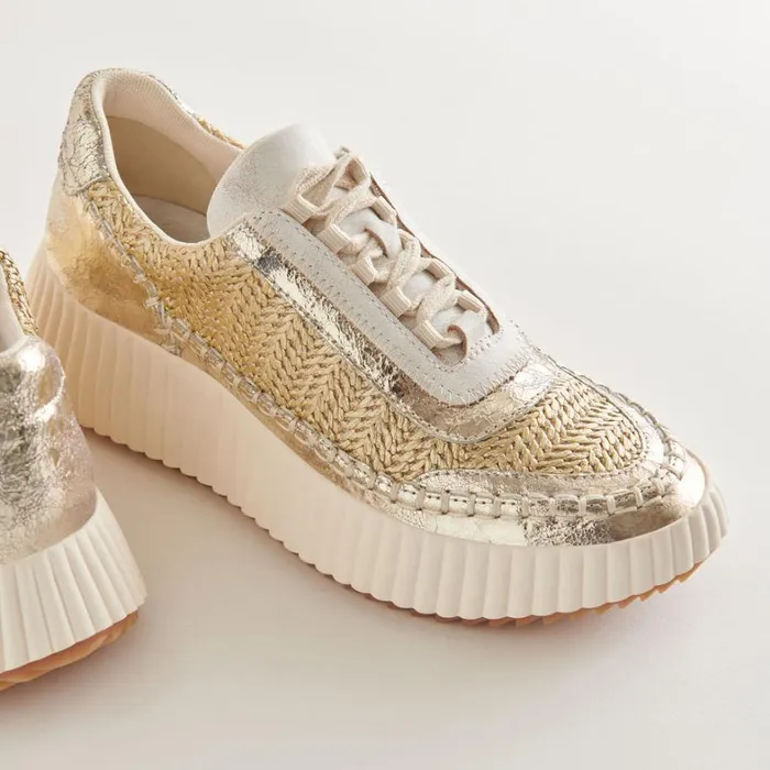Sneakers Women Dolce Vita Dolen Sneakers Gold Knit