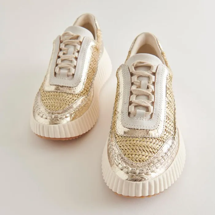 Sneakers Women Dolce Vita Dolen Sneakers Gold Knit