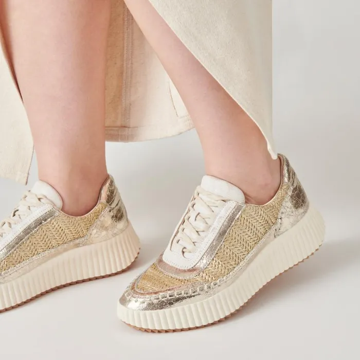 Sneakers Women Dolce Vita Dolen Sneakers Gold Knit