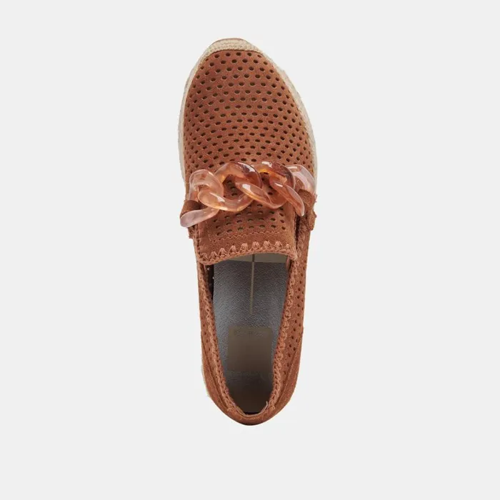 Sneakers Women Dolce Vita Jhenee Espadrille Sneakers Pecan Perforated Suede