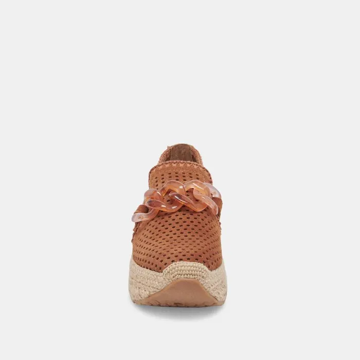 Sneakers Women Dolce Vita Jhenee Espadrille Sneakers Pecan Perforated Suede