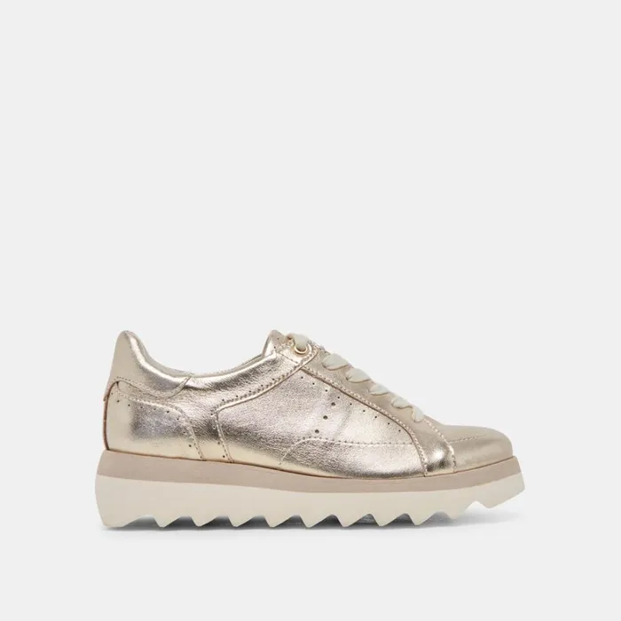Sneakers Women Dolce Vita Jorgie Sneakers Platinum Metallic Leather