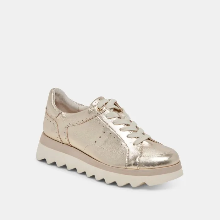 Sneakers Women Dolce Vita Jorgie Sneakers Platinum Metallic Leather