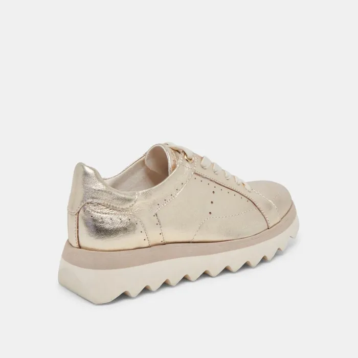 Sneakers Women Dolce Vita Jorgie Sneakers Platinum Metallic Leather
