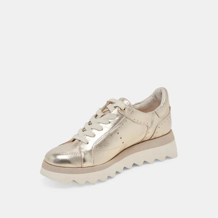 Sneakers Women Dolce Vita Jorgie Sneakers Platinum Metallic Leather
