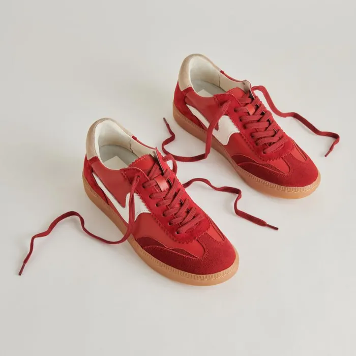 Sneakers Women Dolce Vita Notice Sneakers Crimson Suede