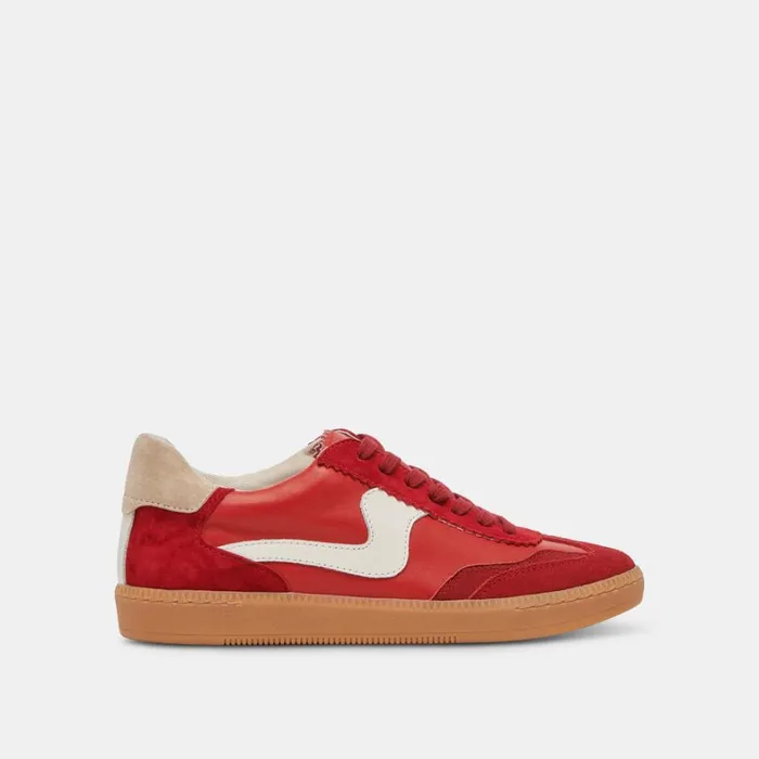 Sneakers Women Dolce Vita Notice Sneakers Crimson Suede