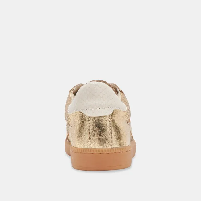 Sneakers Women Dolce Vita Notice Sneakers Gold Distressed Leather