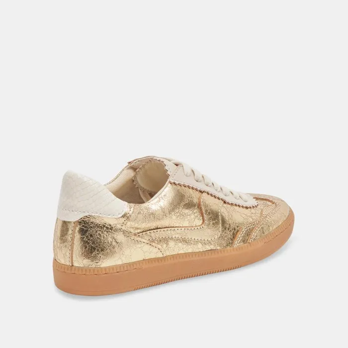 Sneakers Women Dolce Vita Notice Sneakers Gold Distressed Leather