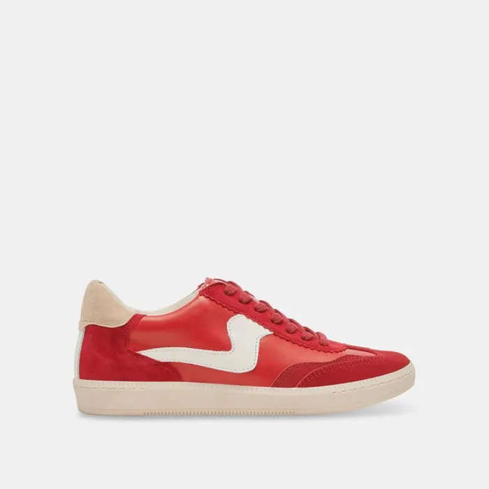 Sneakers Women Dolce Vita Notice Sneakers Red Suede
