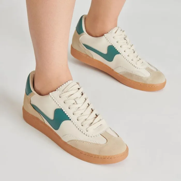 Sneakers Women Dolce Vita Notice Sneakers White Green Leather