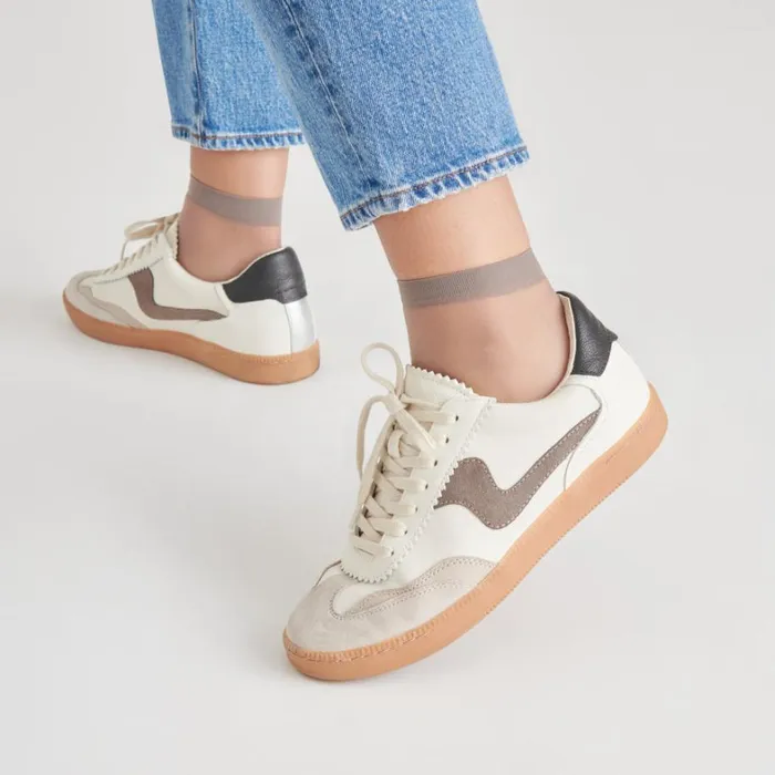 Sneakers Women Dolce Vita Notice Sneakers White Grey Leather
