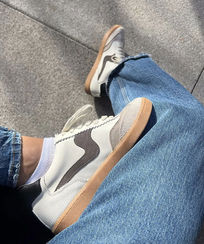 Sneakers Women Dolce Vita Notice Sneakers White Grey Leather