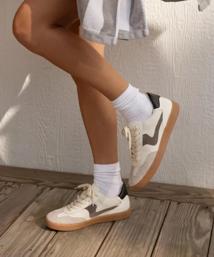 Sneakers Women Dolce Vita Notice Sneakers White Grey Leather