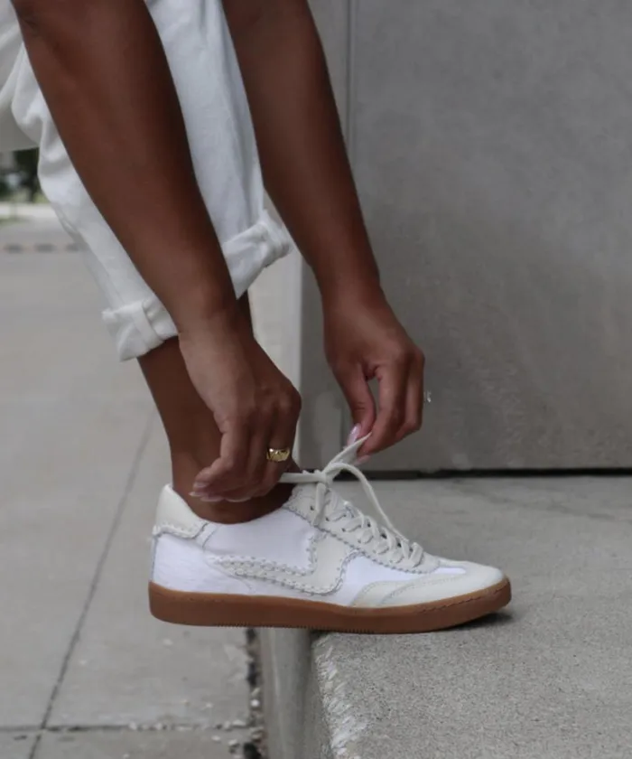 Sneakers Women Dolce Vita Notice Stitch Sneakers Ivory Calf Hair