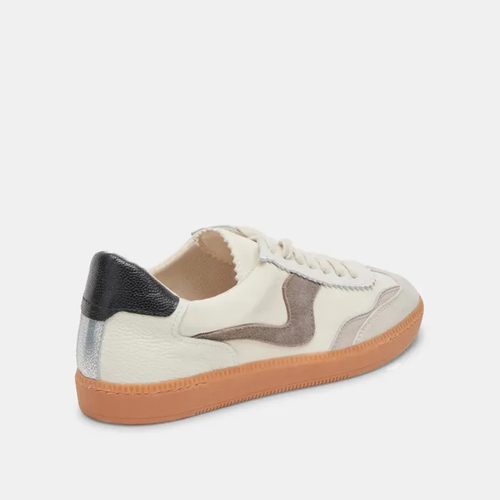 Sneakers Women Dolce Vita Notice Wide Sneakers White Grey Leather