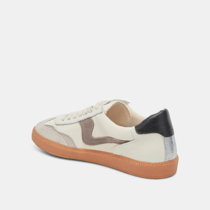 Sneakers Women Dolce Vita Notice Wide Sneakers White Grey Leather