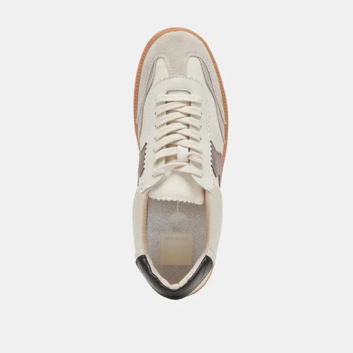 Sneakers Women Dolce Vita Notice Wide Sneakers White Grey Leather
