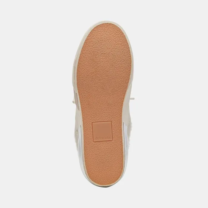 Sneakers Women Dolce Vita Zantel Sneakers Off White Crackled Leather