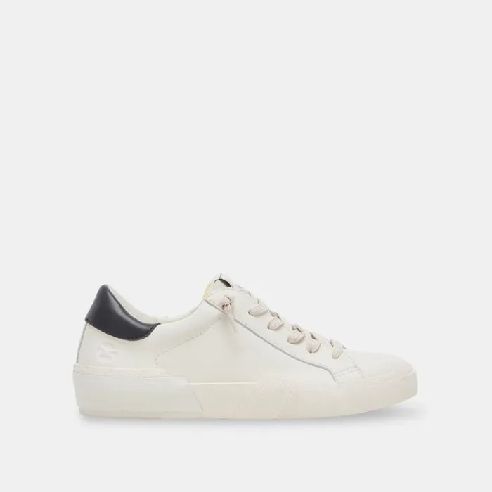 Sneakers Women Dolce Vita Zina Foam 360 Sneakers White Black Recycled Leather