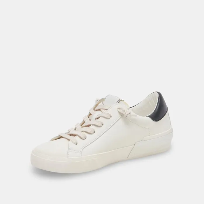 Sneakers Women Dolce Vita Zina Foam 360 Sneakers White Black Recycled Leather