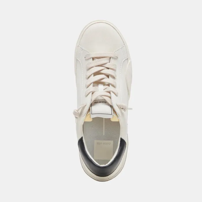 Sneakers Women Dolce Vita Zina Foam 360 Sneakers White Black Recycled Leather
