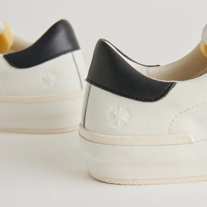 Sneakers Women Dolce Vita Zina Foam 360 Sneakers White Black Recycled Leather