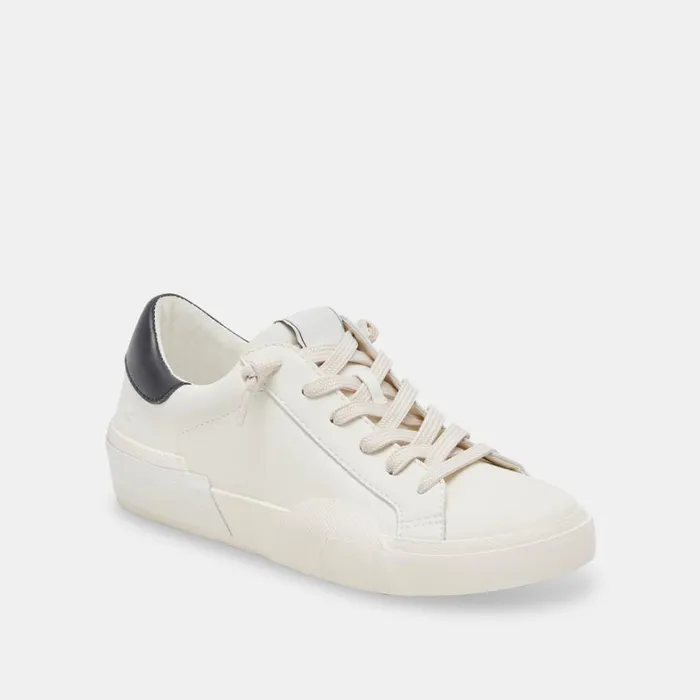 Sneakers Women Dolce Vita Zina Foam 360 Sneakers White Black Recycled Leather