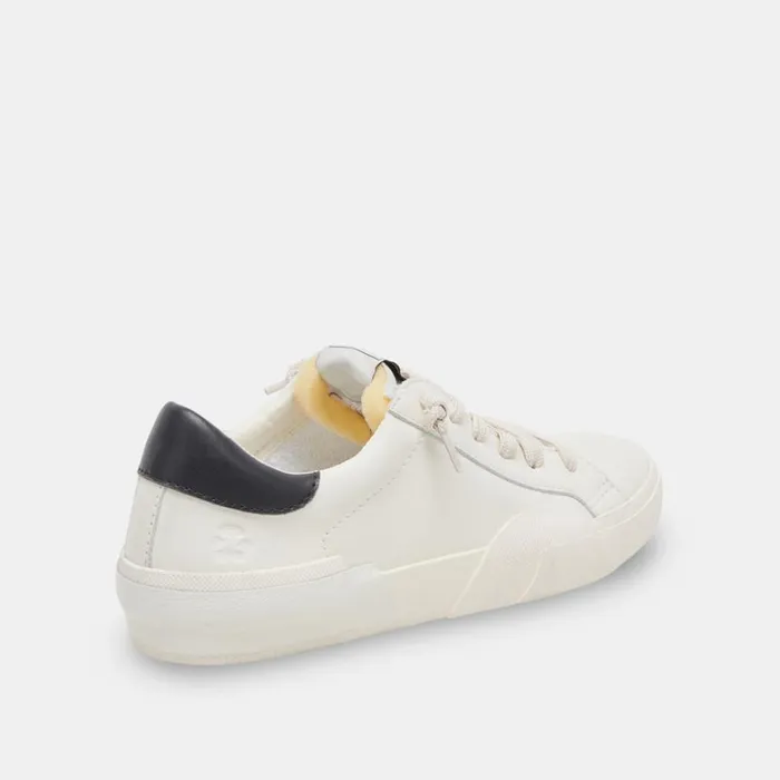 Sneakers Women Dolce Vita Zina Foam 360 Sneakers White Black Recycled Leather