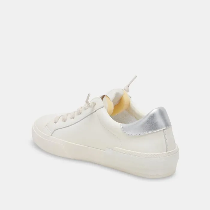 Sneakers Women Dolce Vita Zina Foam 360 Sneakers White Silver Recycled Leather