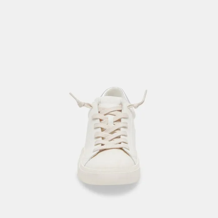 Sneakers Women Dolce Vita Zina Foam 360 Sneakers White Silver Recycled Leather