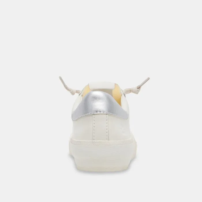 Sneakers Women Dolce Vita Zina Foam 360 Sneakers White Silver Recycled Leather