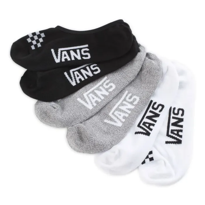 Socks Women Vans Basic Assorted Canoodle Socks 3 Pack Multi BlackGreyWhite