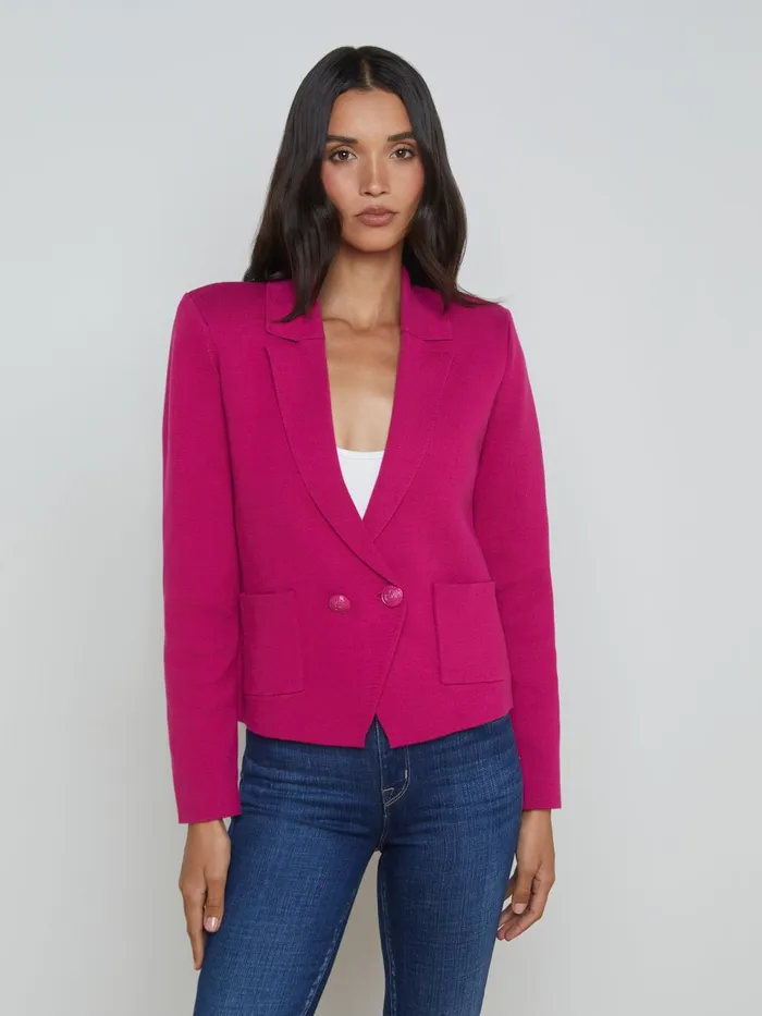 Sofia Knit Blazer Ruby Women L039Agence Knitwear