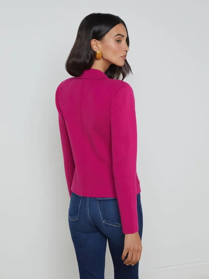Sofia Knit Blazer Ruby Women L039Agence Knitwear Sofia Knit Blazer Ruby Women L039Agence Knitwear