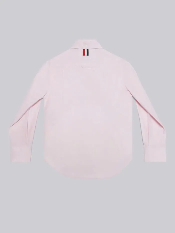 Solid Poplin Point Collar Classic Shirt Light Pink GirlsBoys Thom Browne Dresses And Shirts