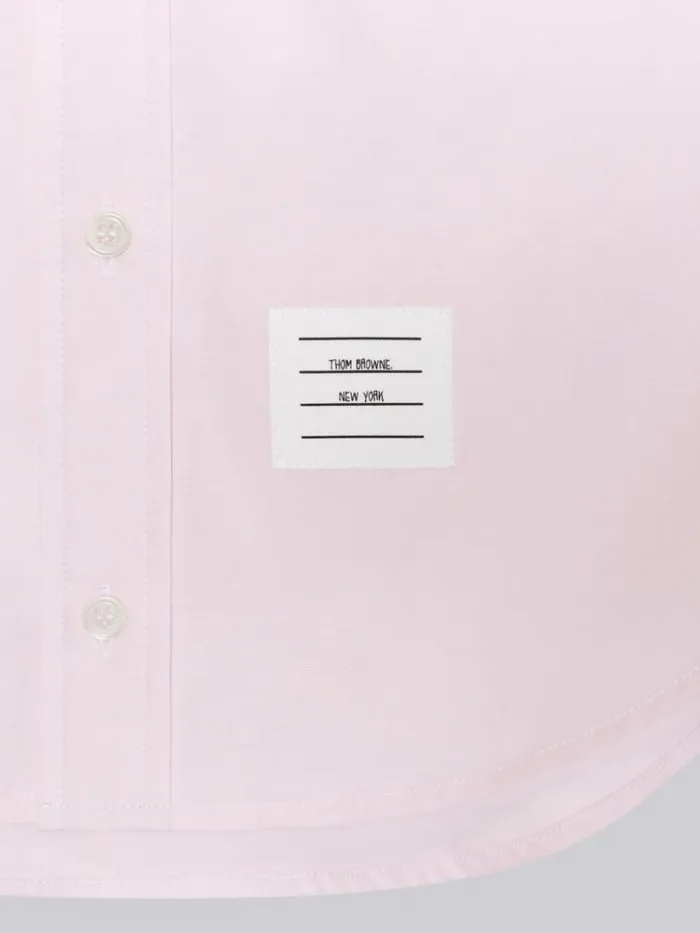 Solid Poplin Point Collar Classic Shirt Light Pink GirlsBoys Thom Browne Dresses And Shirts
