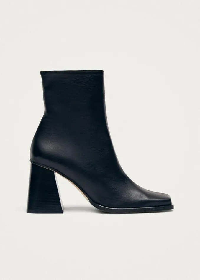 South Black Leather Ankle Boots Women ALOHAS Boots