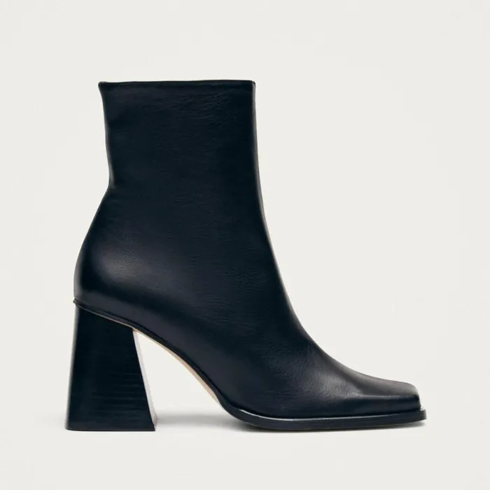 South Black Leather Ankle Boots Women ALOHAS Boots