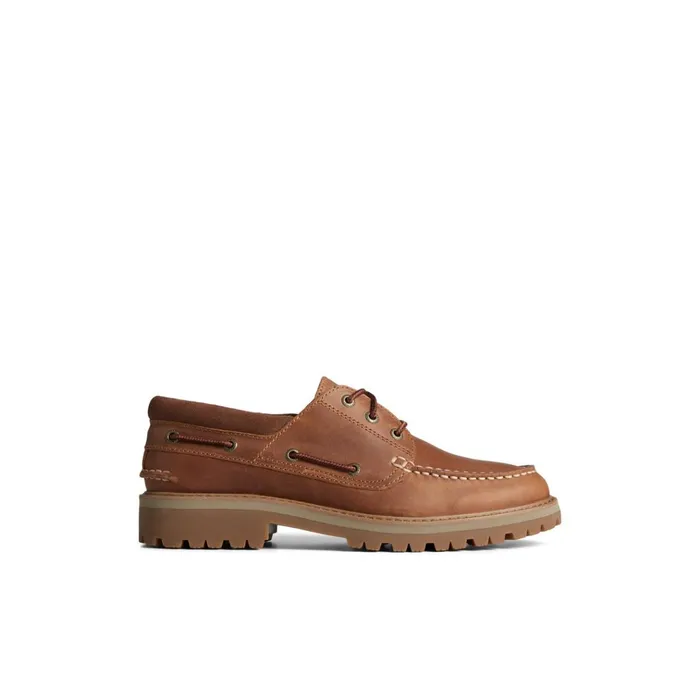 Sperry Boat Shoes Authentic Original Unlined Lug 3Eye Boat Shoe Medium Beige 8211 Men