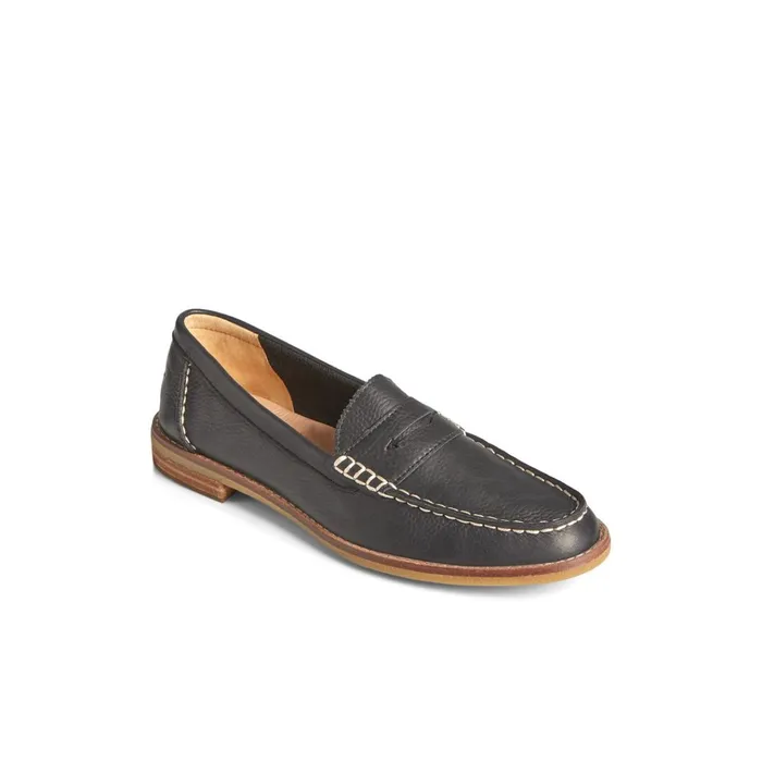Sperry Oxfords and Loafers Seaport Penny Leather Loafer Black 8211 Women