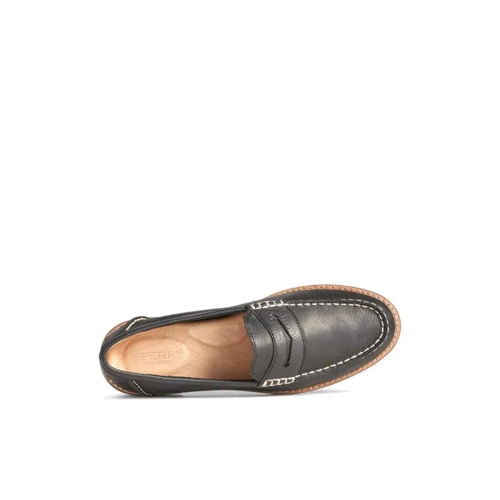 Sperry Oxfords and Loafers Seaport Penny Leather Loafer Black 8211 Women