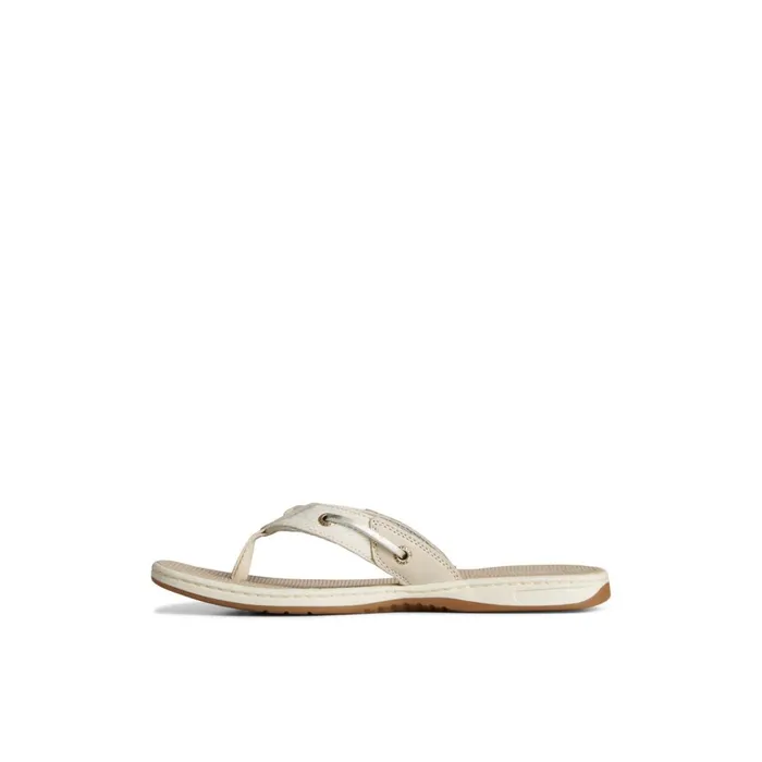 Sperry Sandals Seafish Metallic Flip Flop Grey 8211 Women