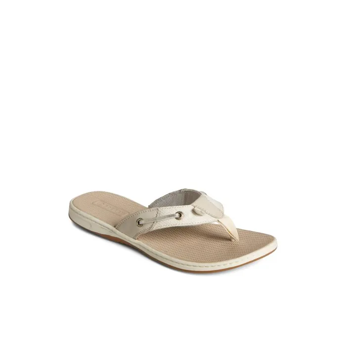 Sperry Sandals Seafish Metallic Flip Flop Grey 8211 Women
