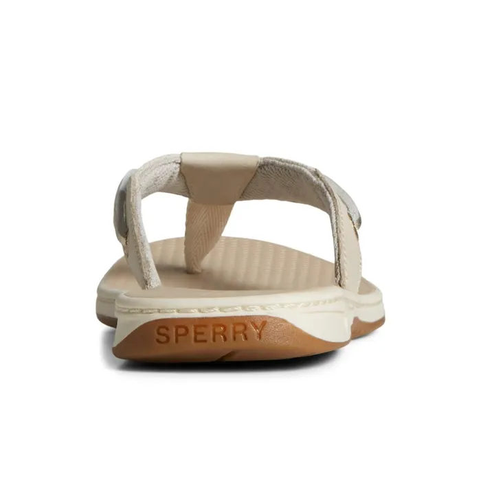 Sperry Sandals Seafish Metallic Flip Flop Grey 8211 Women