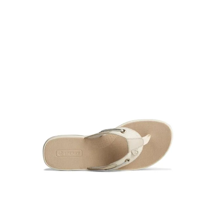 Sperry Sandals Seafish Metallic Flip Flop Grey 8211 Women