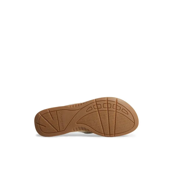 Sperry Sandals Seafish Metallic Flip Flop Grey 8211 Women