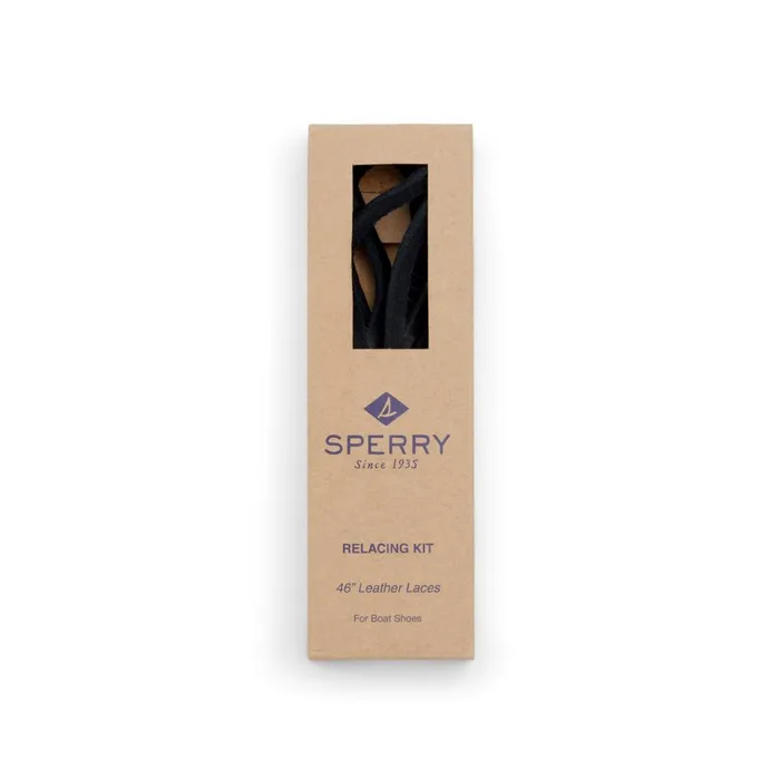 Sperry Shoe Care and Laces Lace Kit With Needle Black 8211 Men