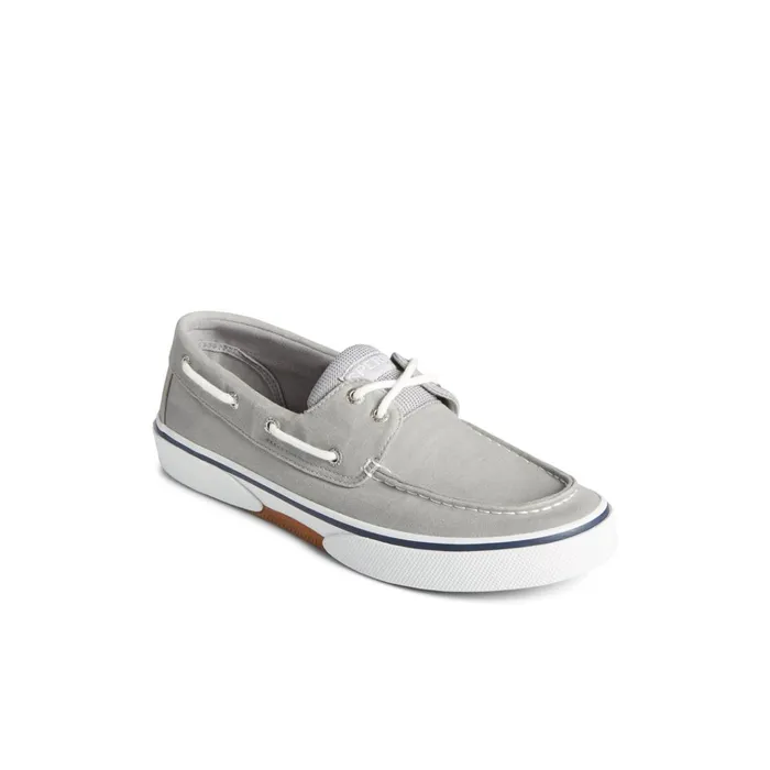 Sperry Sneakers Halyard 2Eye Salt Washed Boat Shoe Grey 8211 Men