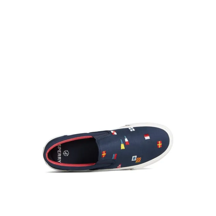 Sperry Sneakers Striper II Nautical Slip On Sneaker Navy 8211 Men
